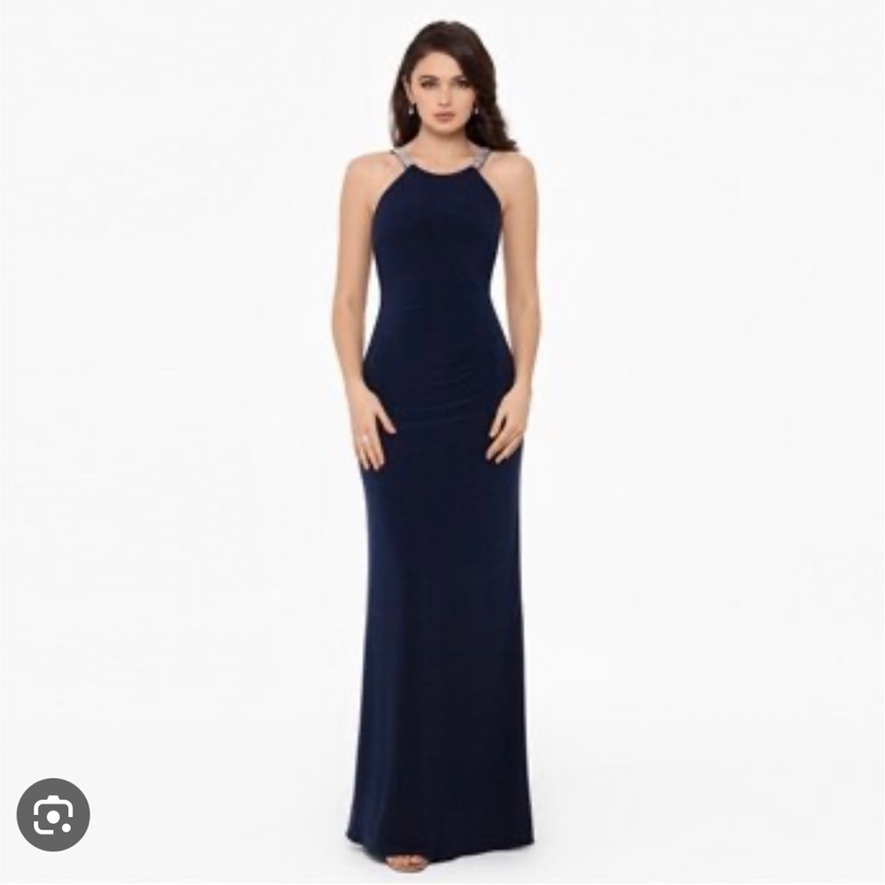 Mother of the bride-groom - Betsy Adam Navy Formal Dress-6-Wedding season!